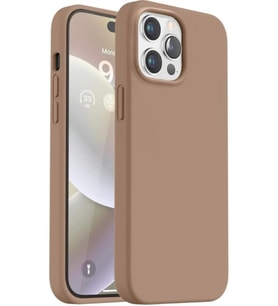 Iphone 16 Pro Ile Uyumlu Lansman Kılıf Ultra Koruma Kadife Iç Dokulu Lansman Arka Kapak (Açık Kahverengi)