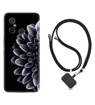Xiaomi Redmi 12C Kılıf Silikon Boyun Askılı İpli Desenli Silikon Çiçekler 1639