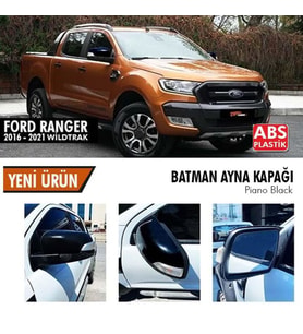 Ford Rancer Yarasa Ayna Kapağı Batman Parlak Siyah Piano Black