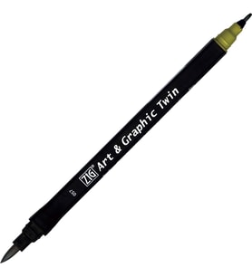 Zig Art & Graphic Twin Marker Çizim Kalemi 57 Olive Green 
