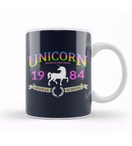 Unicorn Middle School Logo Kupa Bardak Porselen