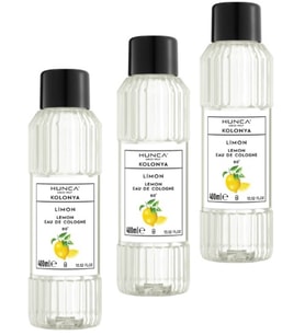 Limon Kolonyası 3LÜ SET- 80 Derece Pet Şişe 400 ml