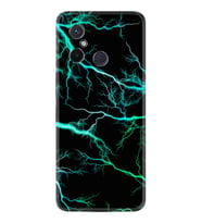 Xiaomi Redmi 12C Kılıf Silikon Desen Özel Seri Green Thunder 1693