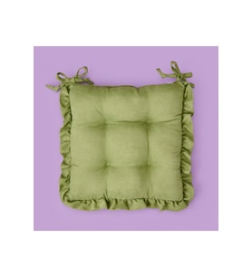 Soft Nora Sandalye Minderi - Yeşil - 40x40 cm
