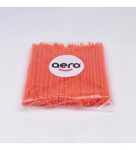 Aero Çuvaldız Plastik Dar Delik Kısa 12,5 cm (100 Adet) Kırmızı