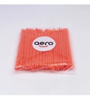 Aero Çuvaldız Plastik Dar Delik Kısa 12,5 cm (100 Adet) Kırmızı
