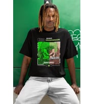 Tasarım Roronoa Zoro Santoryu Baskılı Unisex Oversize One Piece Anime Dizi Karakter Tişört