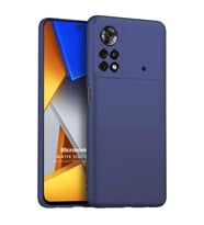 Microsonic Matte Silicone Xiaomi Poco M4 Pro 4G Kılıf Lacivert