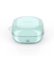 Microsonic Samsung Galaxy Buds Live Kılıf Askı Aparatlı Tranparan Silikon Mavi