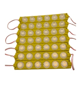 20 Adet 12 Volt 6 Watt 6 Lensli Sarı - Amber 3030 SMD Led Modül IP65