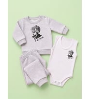 3'lü Hediye Set Mevsimlik Takım + Bebek Body Zıbın Baskı Çeşitleri