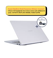 SyncCase Huawei Matebook 14 Kılıf Kristal Parlak 2021/2023 yılı ile Uyumlu (Renksiz)