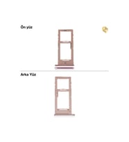 Samsung Galaxy A51 Sim İç Yuvası Çiftli ile Uyumlu Pembe Çiftli sim yuvası ikili sim tepsisi çiftli sim aparatı dual sim çekmecesi