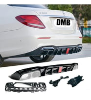 Mercedes E Serisi W213 Amg Arka Tampon 2016-2020 Arası Difüzörlü