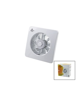 PLASTİK ASPİRATÖR 150 6İNÇ BANYO TUVALET HAVALANDIRMA ASPİRATÖRÜ 20W 320M3/H EBT-150 (5343)