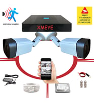 2' li 5 MegaPiksel SONY Lens 1080P 36 IR LED Metal Kasa Güvenlik Kamerası Seti_BS 236