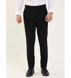 Siyah Erkek Regular Fit Düz Klasik Pantolon