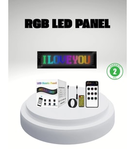 RGB LED Panel – Mobil Uyumlu Yazı ve GIF Destekli USB Bağlantılı Dekoratif Ekran