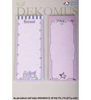 DEKOMUS İLE LİSANSLI YENİ SEZON KUROMI "TEKLİ" 9x22 CM BLOCK NOTE