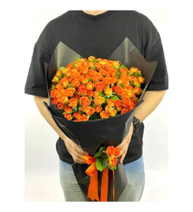 XXL Turuncu Gül Buketi
