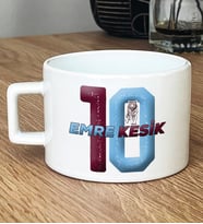Kişiye Özel Bordo Lacivert Hediye Lüks Fincan Taraftar (Beyaz)