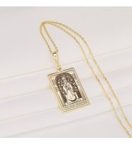 Tasarım The High Priestess Tarot Kolye 925K Gümüş (Gold)