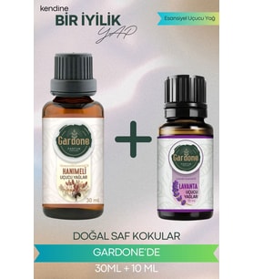 Hanımeli 30 ML + Lavanta 10 ML ( Oda Kokusu Aroma Terapi Buhurdanlık / Difüzör Yağı ) Set 2 Adet
