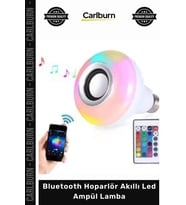 #Ampül Akıllı Ev Uzaktan Kumandalı E27 Kablosuz RGB Bluetooth Hoparlör Akıllı Led Ampül Lamba