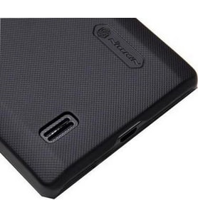 Nillkin Optimus L9 ile Uyumlu Sert Kauçuk Kılıf Siyah