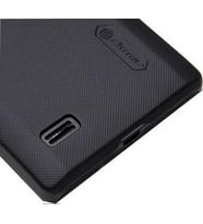 Nillkin Optimus L9 ile Uyumlu Sert Kauçuk Kılıf Siyah
