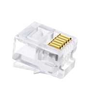 Telefon Soketi 6P 6C 100 Lük Paket Telefon Kablosu Jack Ucu Soketi