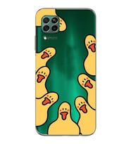 Huawei P40 Lite Uyumlu Baskılı Yumuşak Silikon Şeffaf Telefon Kılıfı