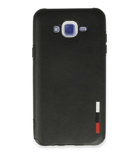 Mey İthalat® Samsung Galaxy J7 Kılıf Loop Deri Silikon - Siyah