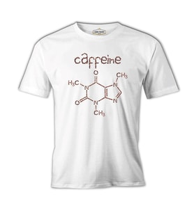 Kimya - Kafein Element Beyaz Erkek Tshirt
