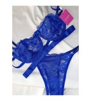 Flowers Bralet Takımı A+ (SAKS MAVI)