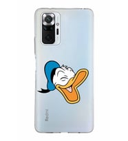 Xiaomi Redmi Note 10 Pro Uyumlu Kapak Donald Duck Tasarımlı Şeffaf Silikon Kılıf