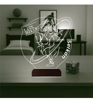 Luvivia Kick Box Boksör Hediye Kişiye Özel 3D Lamba - Masa Gece Lambası