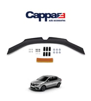 CAPPAFE Renault Symbol Ön Kaput Koruyucu Rüzgarlığı 4mm Akrilik (ABS) Piano Black 2013 ve Sonrası