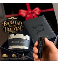 Hızlı Kargo İsme Özel Hakiki Deri Erkek Cüzdan Clipper Çakmak ve Küllük Hediye Seti, Sevgiliye, Eşe, Babaya, Arkadaşa Kişiye Özel Hediye