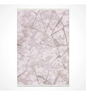 Makine Kaymaz Yıkanabilir Bej Geometrik Triko Salon Halısı Mutfak Halısı Koridor Halısı Yolluk 1500AK