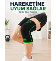 Nefes Alabilen Örme Dizlik Esnek Yapılı Spor ve Egzersiz Dizliği