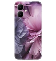 Infinix Smart 10 Kılıf Boutique Baskılı Resimli Çiçek Mor Pcode -028