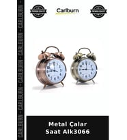Özel Üretim Masa Saati Dekoratif Retro Metal Çalar Saat Alk3066