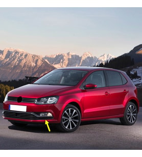 VW Polo 2015-2017 Ön Tampon Sol Sis Çerçevesi Kromlu 6C0854661C
