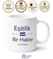 Equality Temalı Eşitlik İngilizce Kupa Bardak Özel Tasarım Hediye