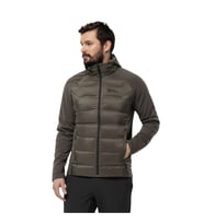 Jack Wolfskin Tasman Down Hybrid Erkek Mont Kahverengi