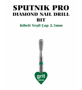 Elmas Kibrit Freze Yeşil Çap 2,3mm