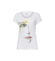 Biggdesign Green Face T-Shirt (Beyaz)