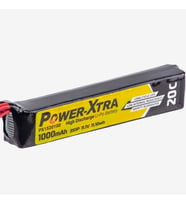 Power Xtra 11.1V Li-Po Pil 1000mAh 20C Single Stick (Siyah)