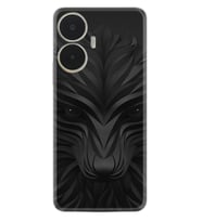Realme C55 Kılıf Resimli Desenli Baskılı Silikon Black Fox 1325